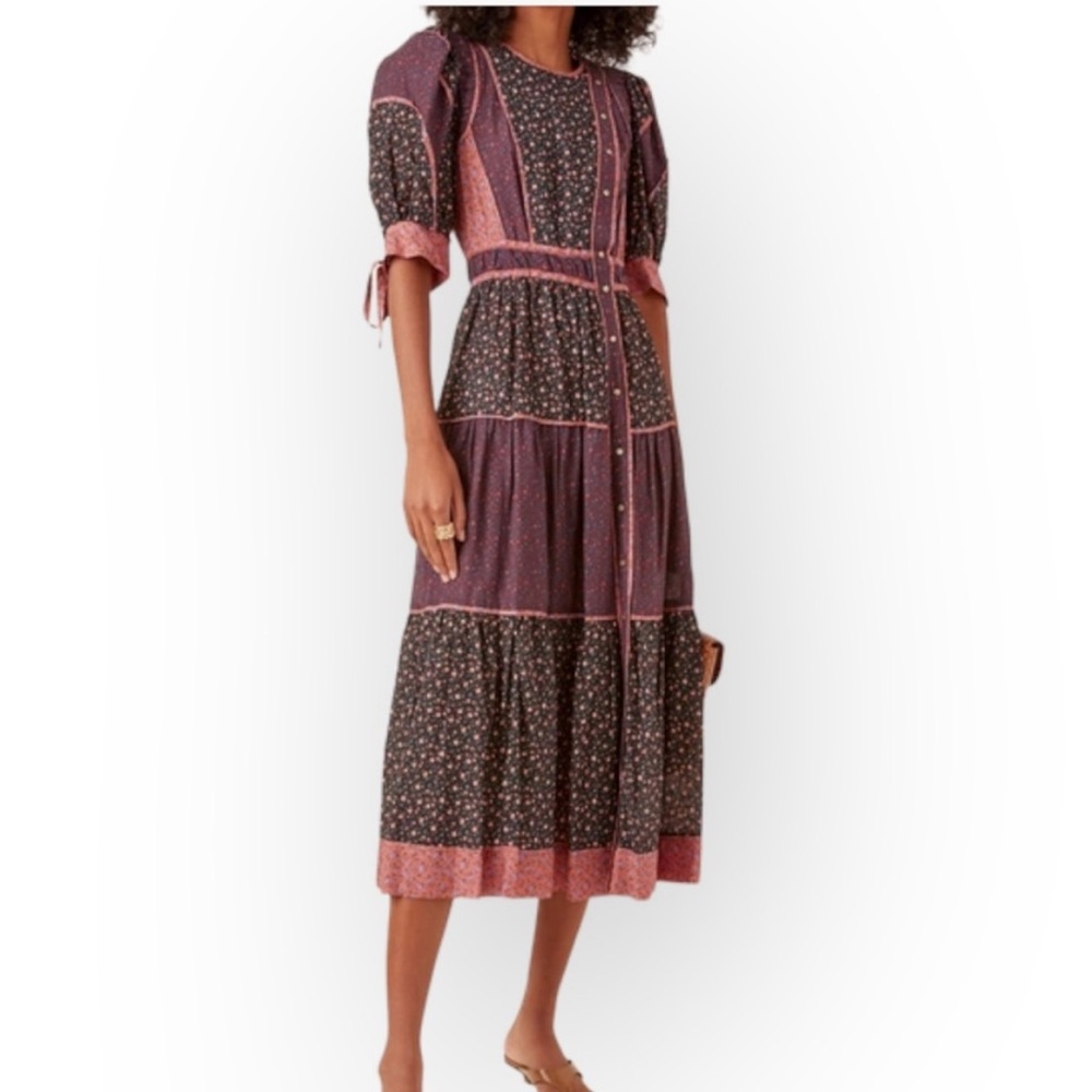ULLA JOHNSON VERONA FLORAL DRESS